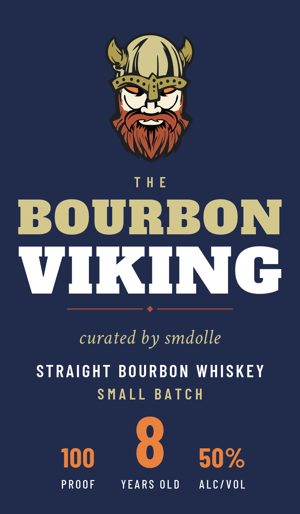 The Bourbon Viking Batch 1 front label